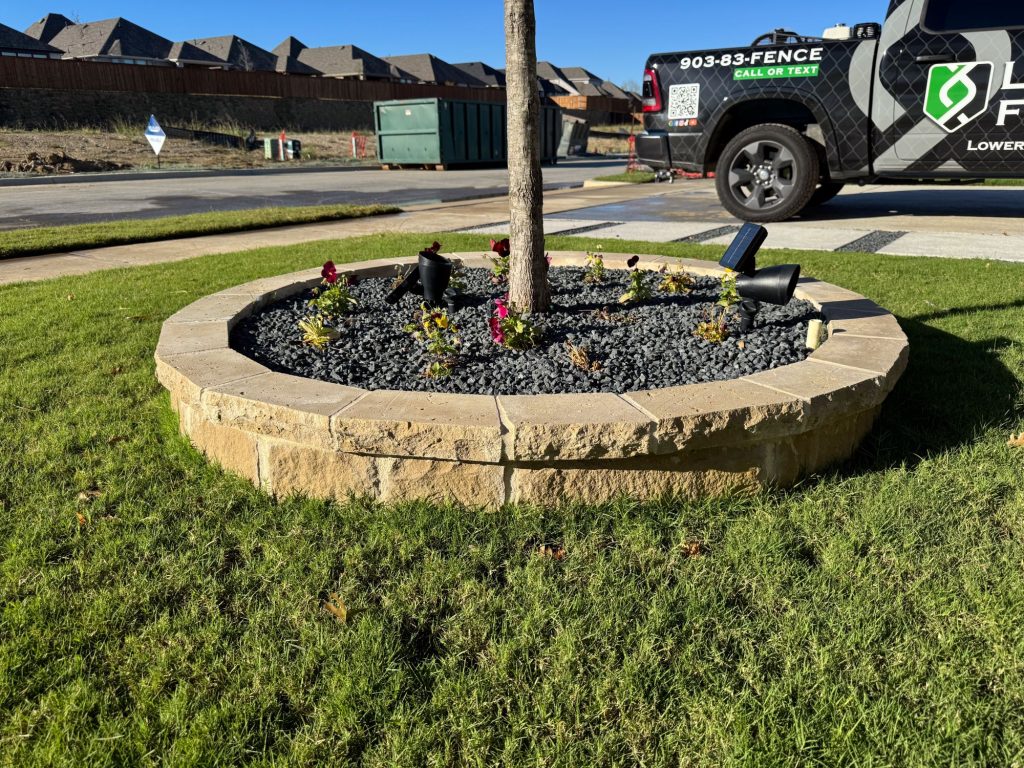 Tree Ring Stone Borders in Sherman TX