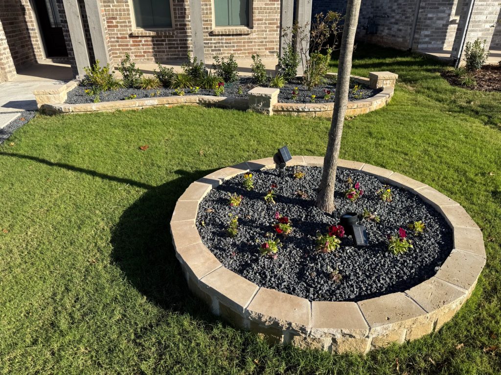 Tree Ring Stone Borders in Sherman TX