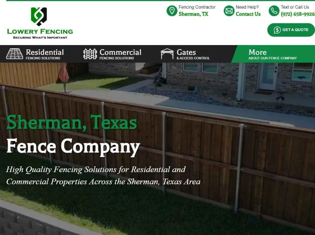 Fencing Contractor in Sherman TX