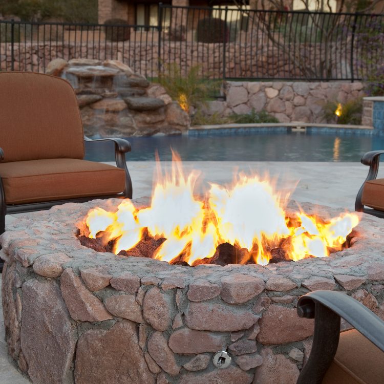 Outdoor Fireplace in Sherman, Texas