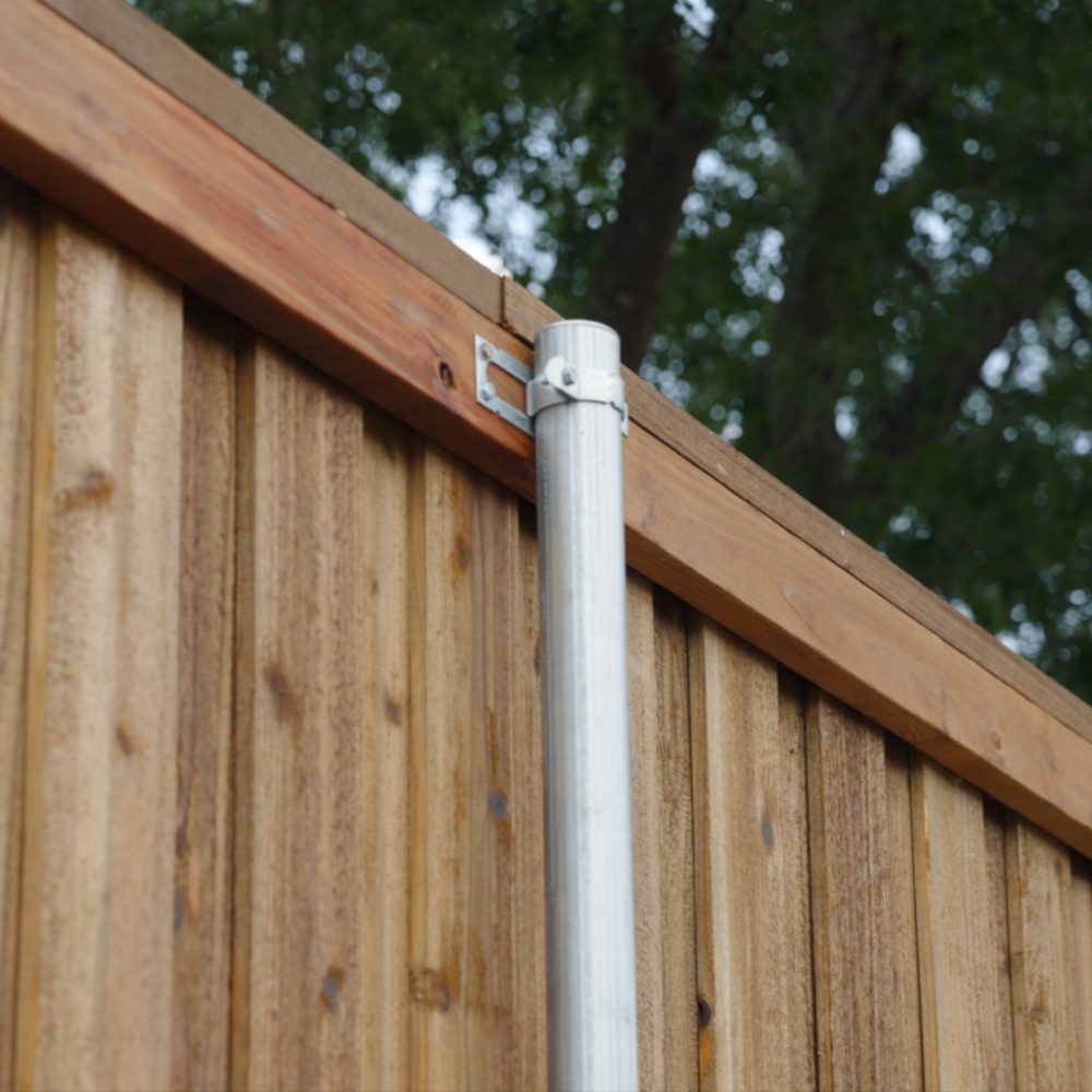 Steel post fencing