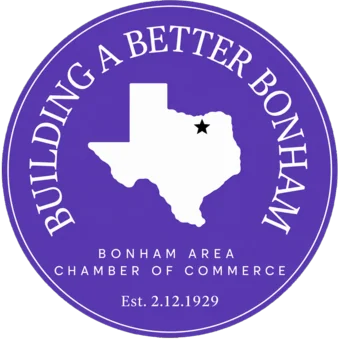 Building a Better Bonham badge from the Bonham Area Chamber of Commerce