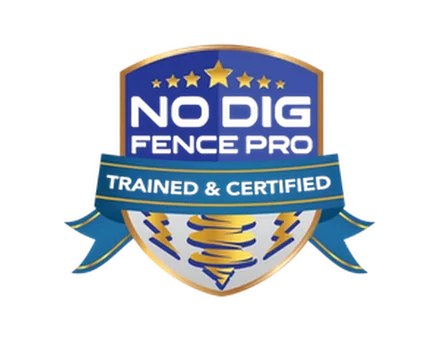No Dig Fence Pro trained and certified badge